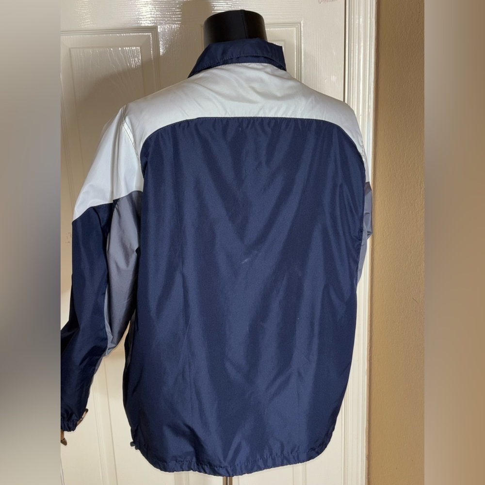 NFL Reebok Team Apparel Dallas Cowboys Men's Windbreaker Jacket - Blue Size L​ - Picture 5 of 10
